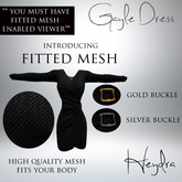HEYDRA Gayle Dress Black FITTED MESH