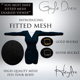HEYDRA Gayle Dress Blue FITTED MESH