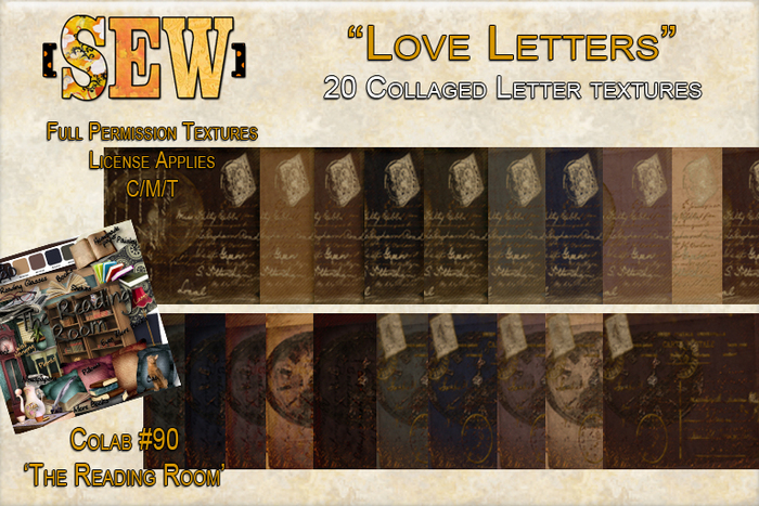 [SEW] Full Perm Textures - Colab 90 Reading Room