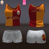 GALATASARAY UA - female top + shorts (MESH)