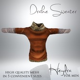 HEYDRA Drake Sweater Orange 1