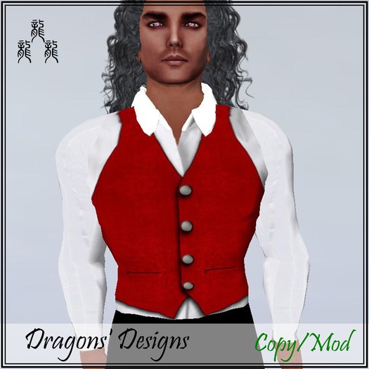 Soft Red Christmas Men's Vest