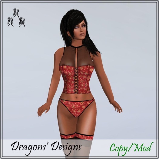 RedGoldSnow-corset
