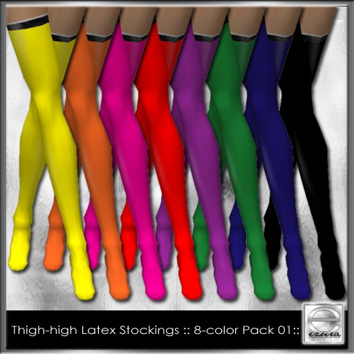 ezura + Thigh-high Latex Stockings