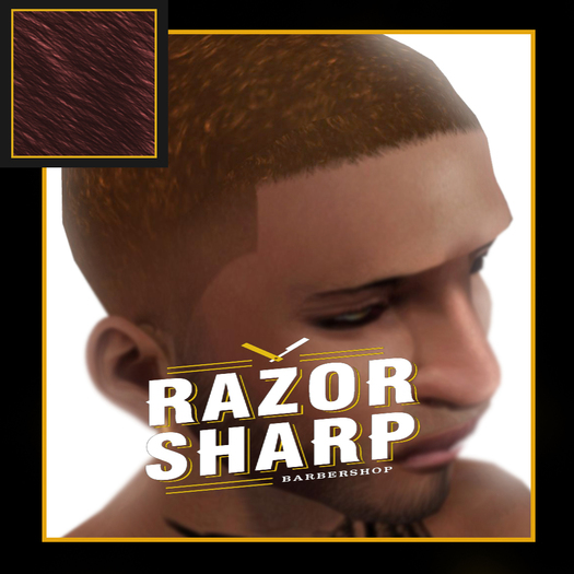 =RAZOR SHARP= Cream.Curl Taper Fade (Red)