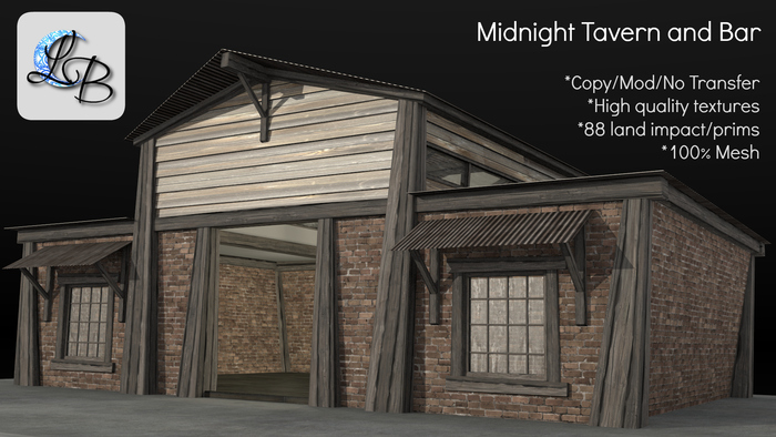 **LunaBlue -  Midnight Tavern and Bar (Mesh)
