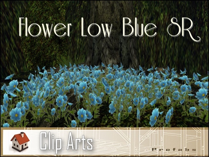 Flower Low Blue SR