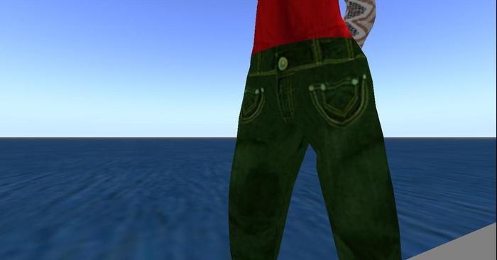 Blue Jeans ( GREEN ) color copy / modify