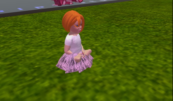 tiny ground sit legs crossed