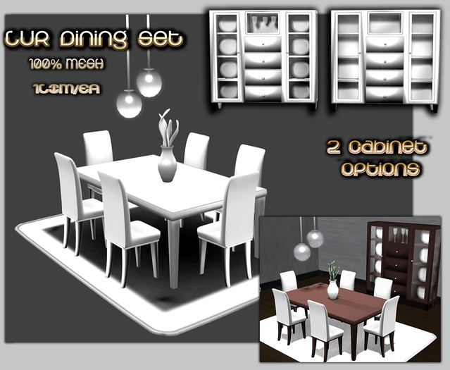{XO} Full Perm Lur Dining Set