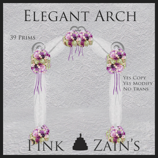 Elegant Wedding Arch - Pink/Purple/White
