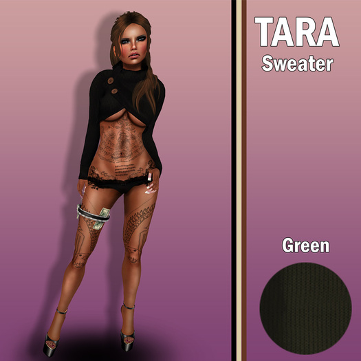 SleekChic - Tara Sweater Green