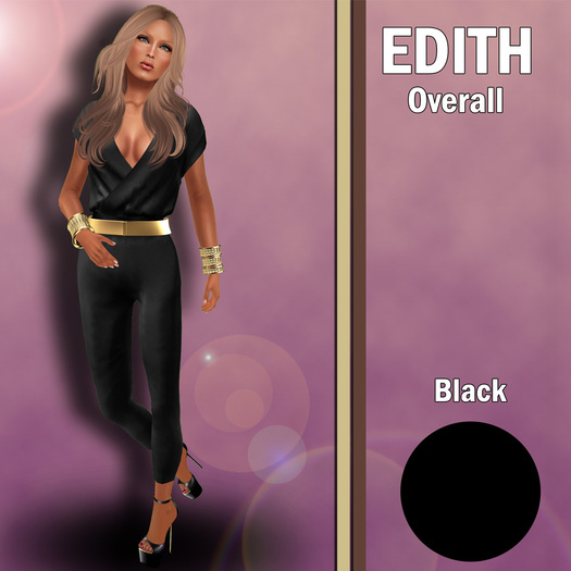 SleekCHic - Edith Overall Black [BOXED]