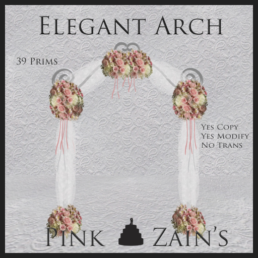 Elegant Wedding Arch - Pink