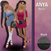 SleekChic - Anya Dress Black [BOXED]