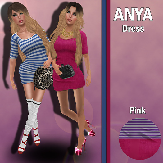 SleekChic - Anya Dress Pink [BOXED]