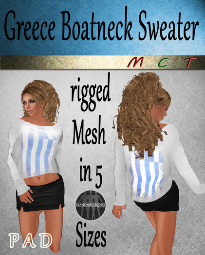 [PAD] Greece rigged Mesh Sweater