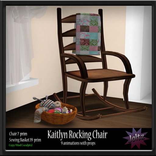 {Joltz} Kaitlyn Rocking Chair - Walnut [b]