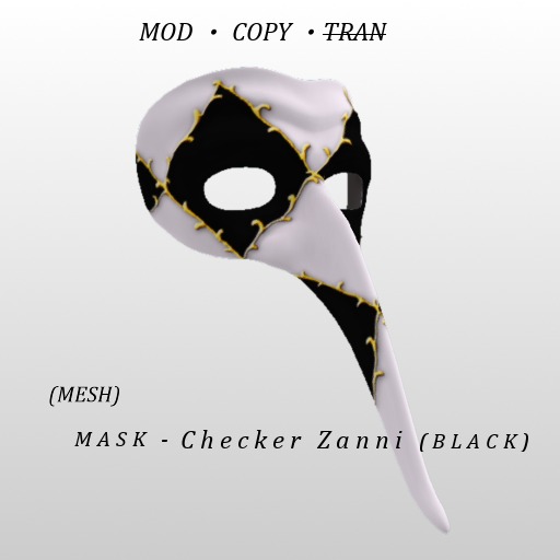 ::DC::Mask - Checker Zanni(Black)