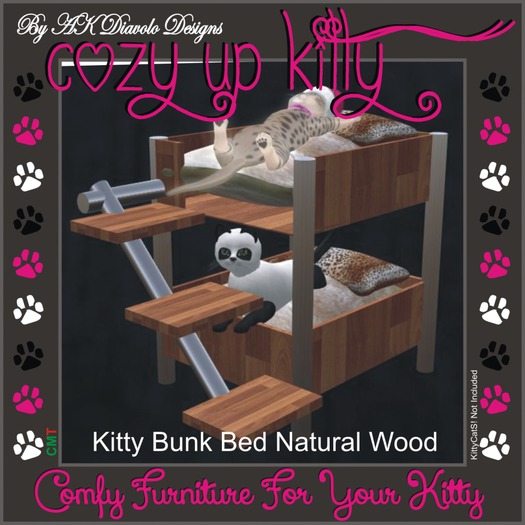 Kitty Bunkbed Natural Wood (Boxed)