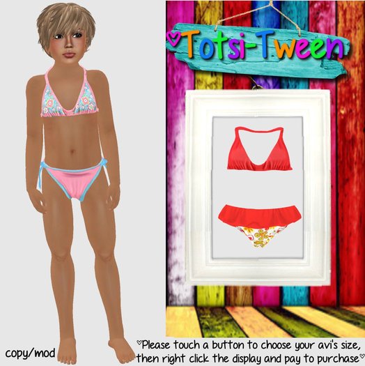 TOTSI-TWEEN  Floral Bikini Set g2