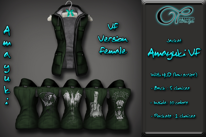 ..:: OPOPOP // Amayuki VF in Green // Mesh Jacket ::..