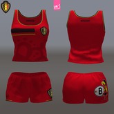 BELGIUM - female top + shorts (MESH)