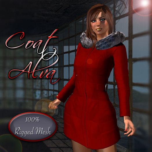 100% MESH RIGGED COAT ALVA RED