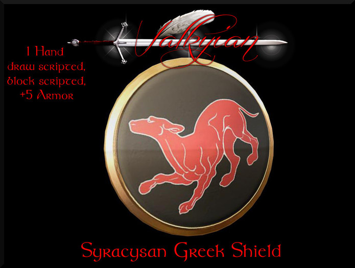~Valkyrian~ Ra\/en Greek Hoplite shield