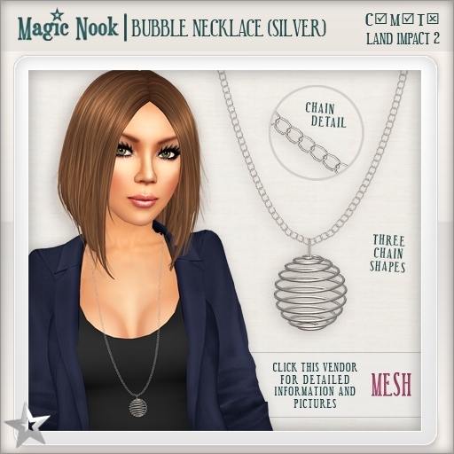 [MAGIC NOOK] Bubble Necklace (Silver) MESH