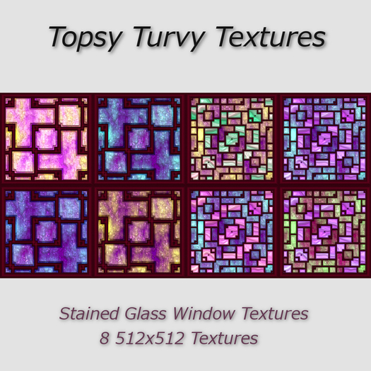 Topsy Turvy Stained Glass Textures