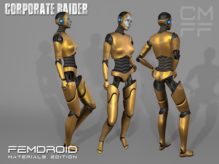 CMFF FemDroid "Corporate Raider" Mesh Avatar DEMO