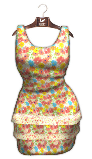 +HONEY+M006*Mesh Cocktail dress(Flower) 