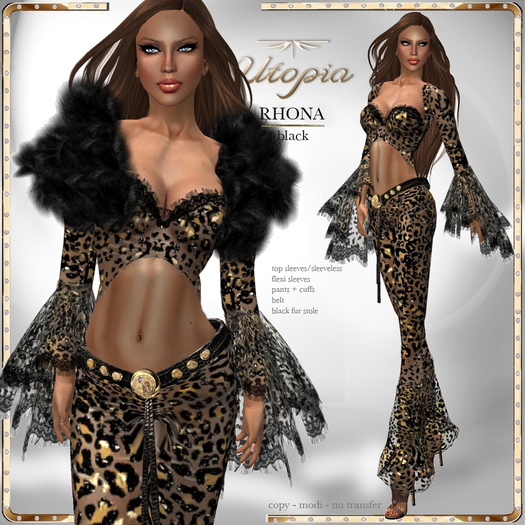 Utopia Rhona black - Appliers Included!