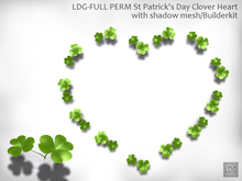 LDG-FULL PERM 212 St Patrick's Day Clover Heart /Builderkit 