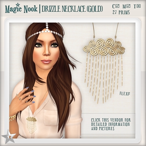 [MAGIC NOOK] Drizzle Necklace (Gold)