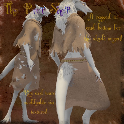 TPS - Sergal Ragged Cloak v2
