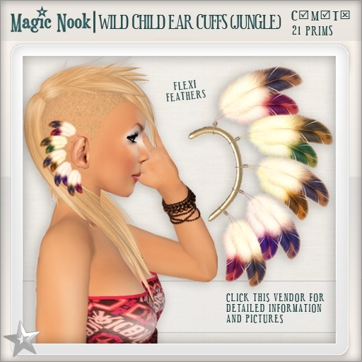 [MAGIC NOOK] Wild Child Ear Cuffs (Jungle)