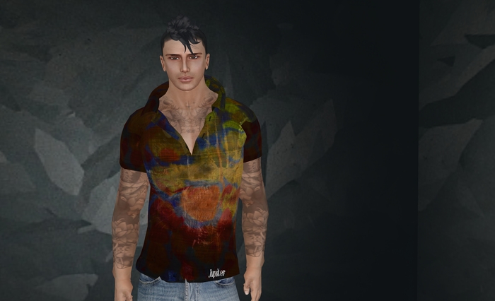 Jupiter Mesh Men's Polo - Reverse Giraffe 2 