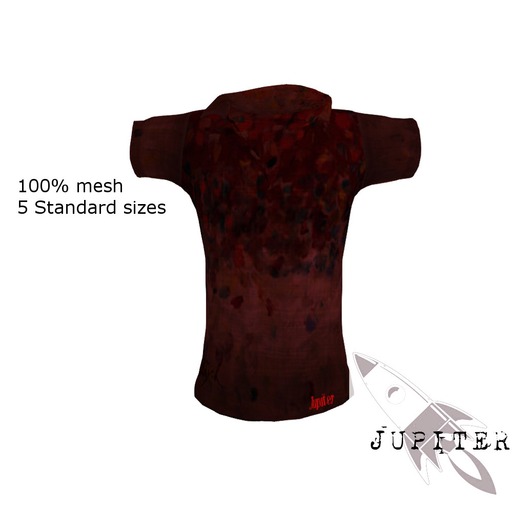 Jupiter Mesh Men's Polo - Blood - BOXED