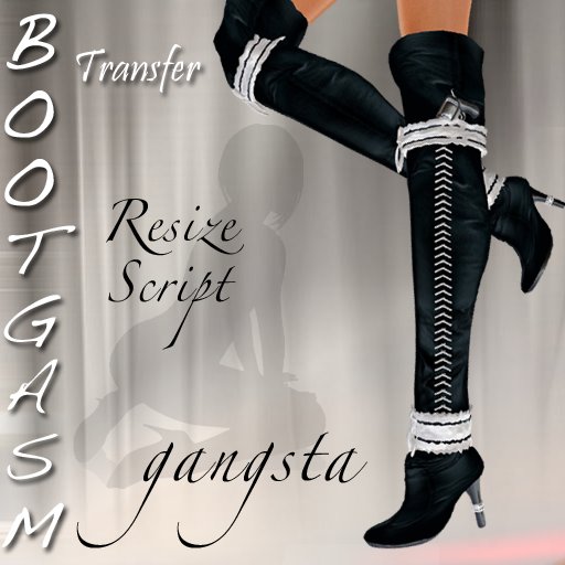 Bootgasm Gangsta Boots Black