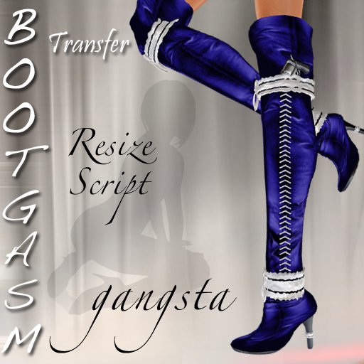 Bootgasm Gangsta Boots Blue
