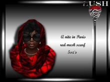 **LUSH** A nite in Paris red scarf