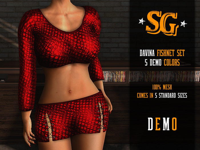 *SG* Davina Fishnet Set *DEMO*