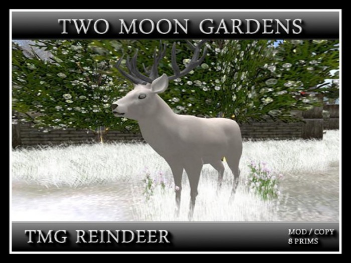 WINTER REINDEER WITH A LITTLE LANDSCAPE*