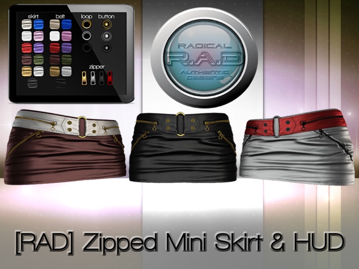 [RAD] DEMO Zipped Mini Skirt