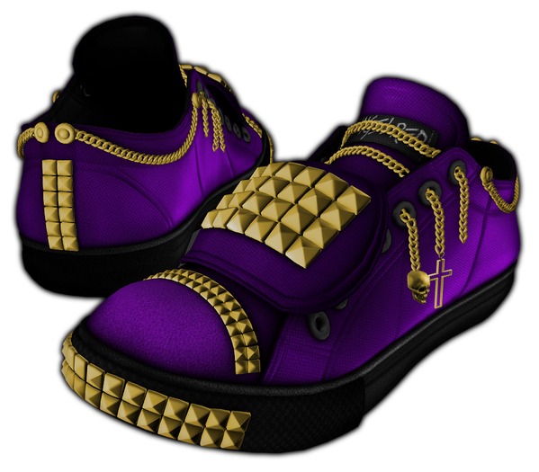 AngelRED - Lorde Skate Shoes [Gold Edition] PURPLEV1