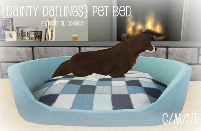 {Dainty Darlings} - Pet Bed Blue