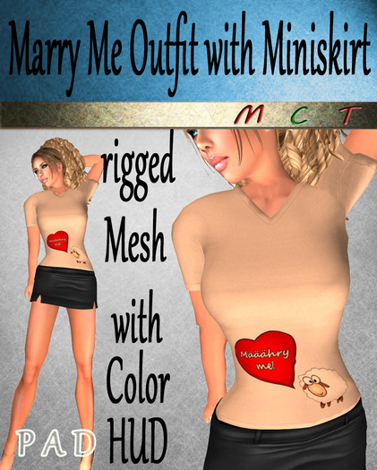 [PAD] Marry Me Mesh Outfit