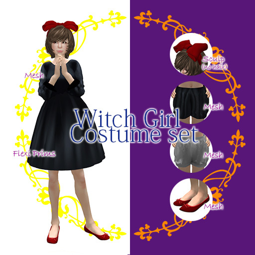 :KH: Witch Girl Costume Set